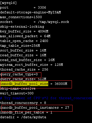 Mysql reduce memory usage