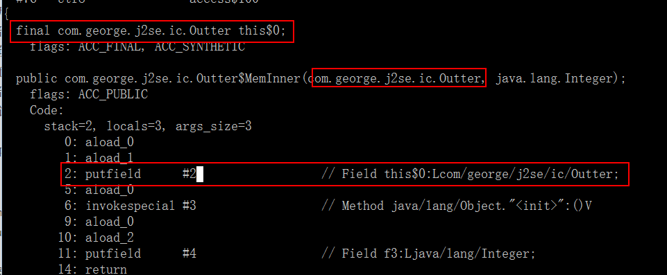 Outter$MemInner.class文件的部分内容