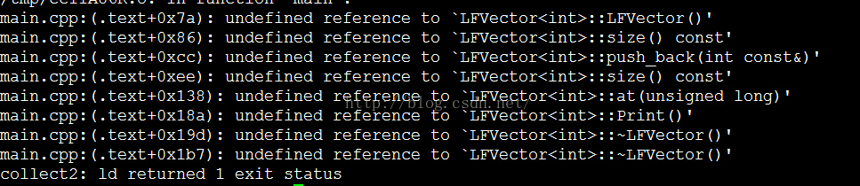 关于undefined reference to——C++模板类文件组织方式