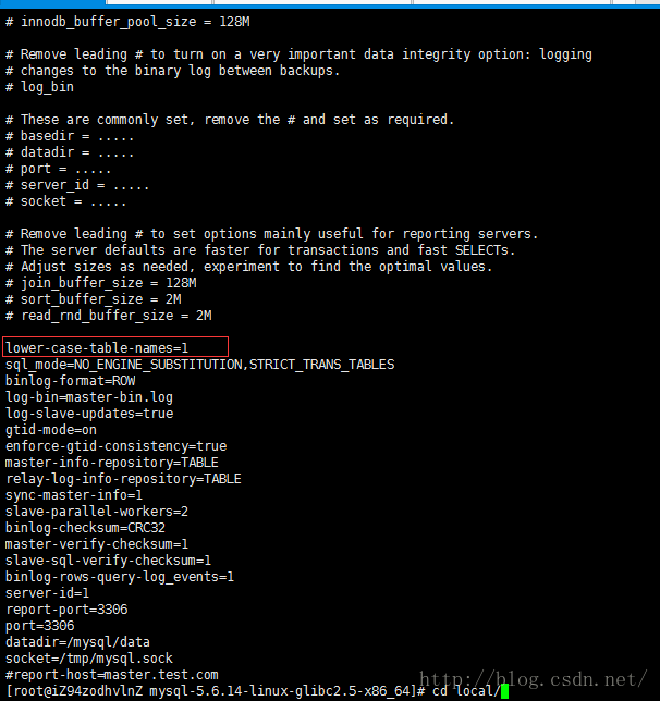 linux(centos6.x)下mysql数据库报错表不存在