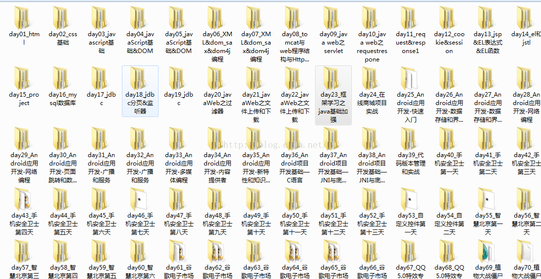 Android学习全套视频(64G)