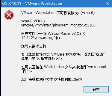 VMX错误