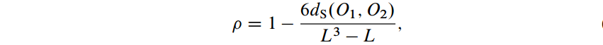 Spearman’s rank correlation