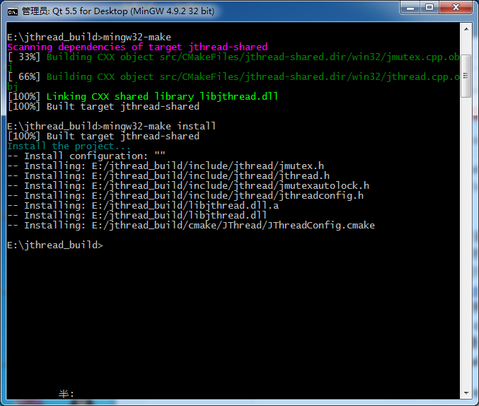 Windows 7（Win7）下Visual Studio 2012（VS2012）编译jrtplib与MinGW编译jrtplib