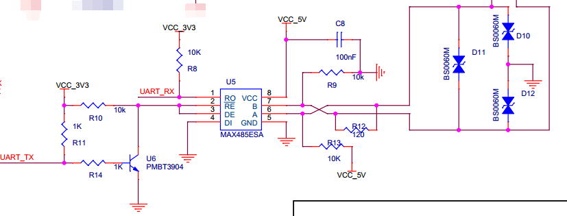 Max485 схема включения