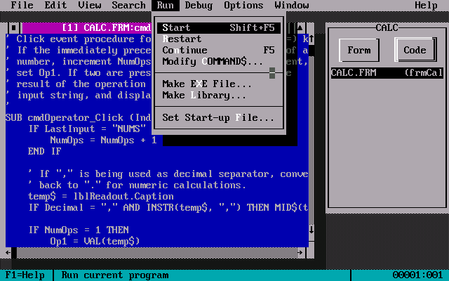 Visual Basic 1.0 for DOS - Code View.png