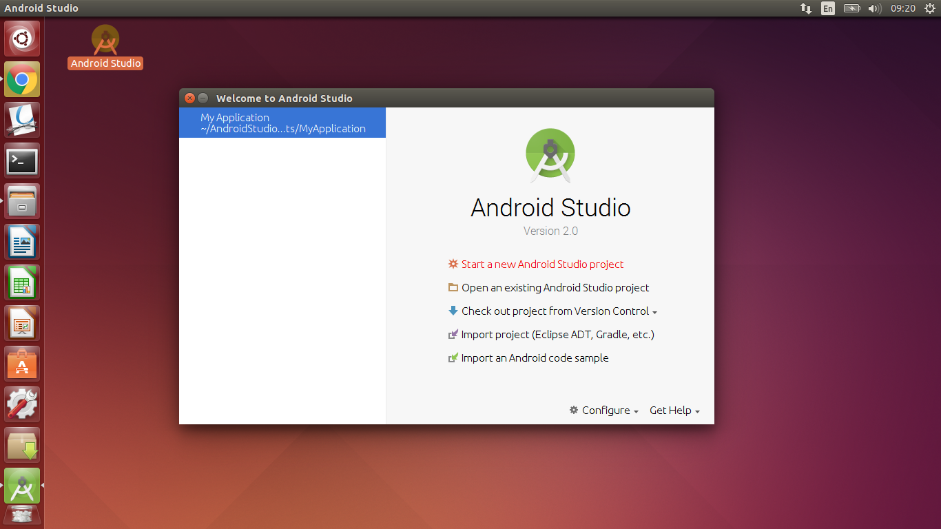 启动Android Studio