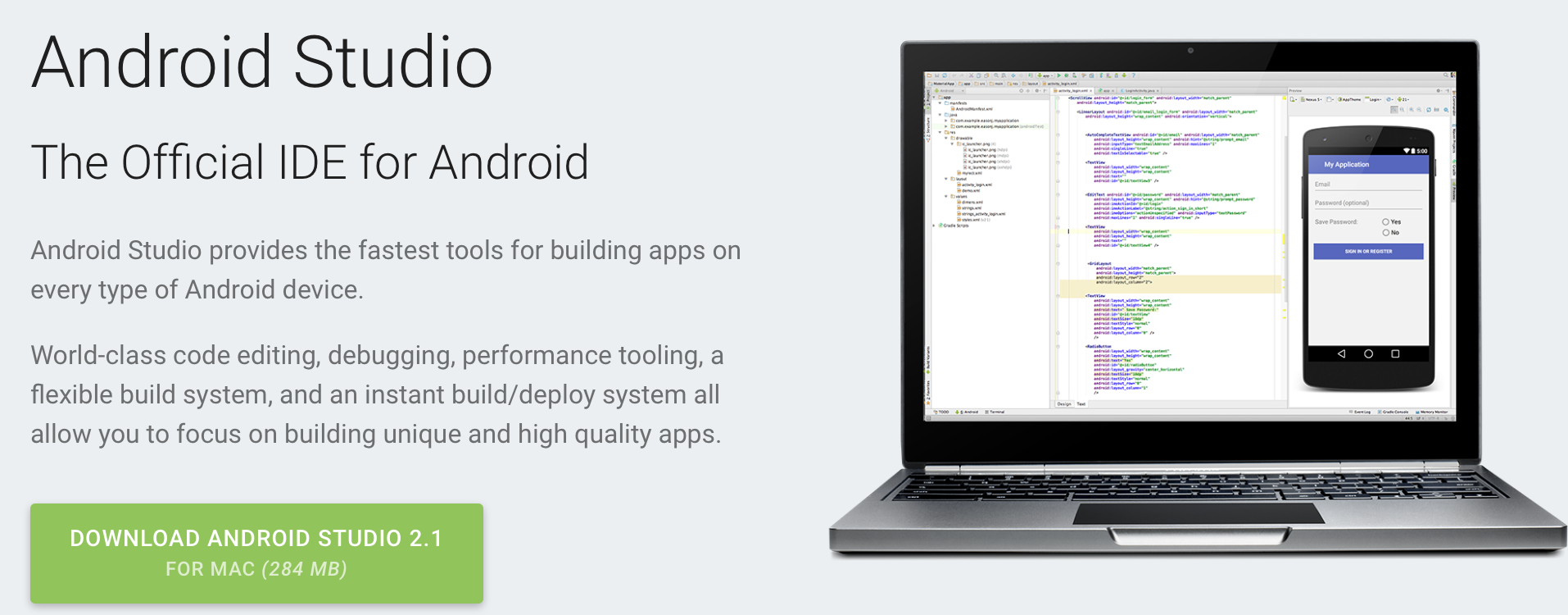 Android Studio 2.1稳定版更新