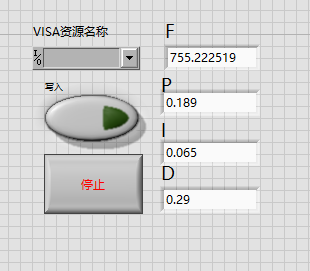 LabView程序前面板