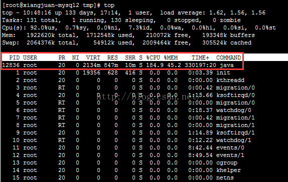 Linux服务器定位cpu高占用率代码位置经历 Zhu的专栏 Csdn博客