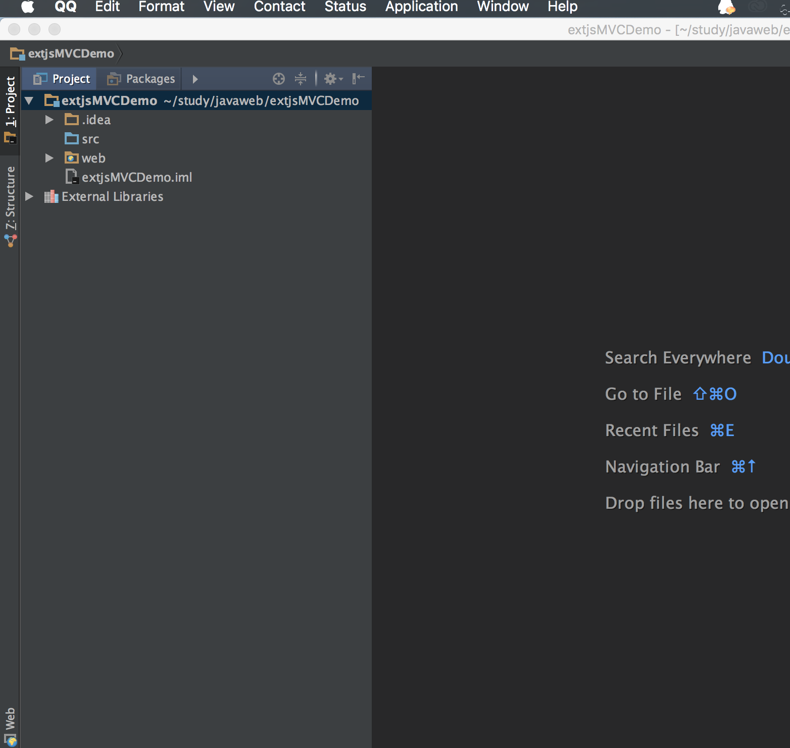 使用Intellij IDEA搭建Ext JsMVC web项目