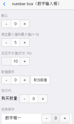  数字输入框