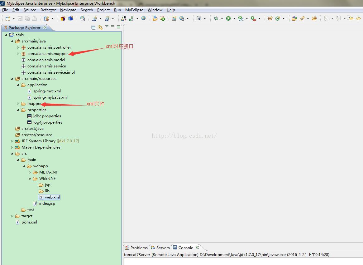 Spring MVC4+maven3+MyBatis3+Oracle11和mysql项目搭建