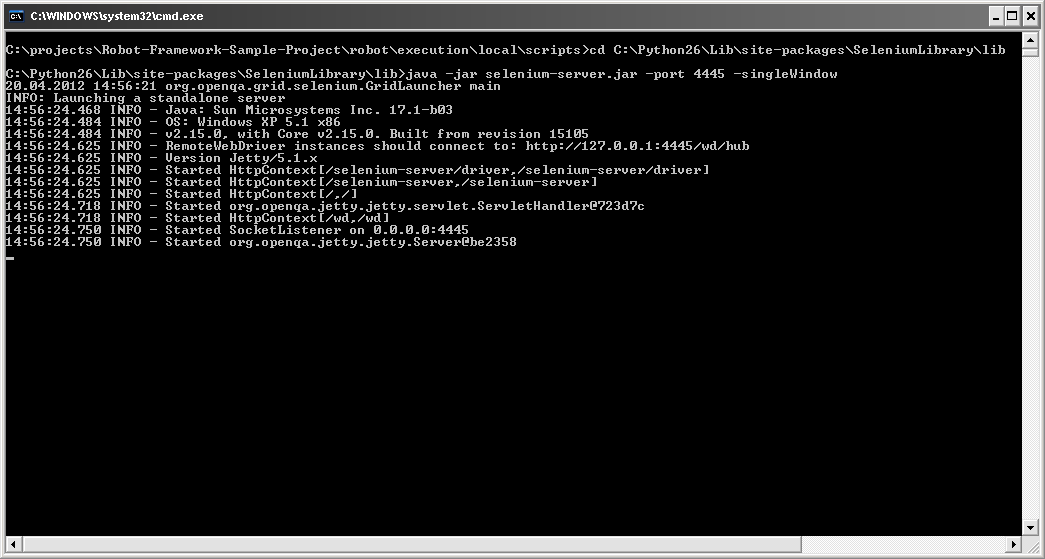 Selenium Server up and running