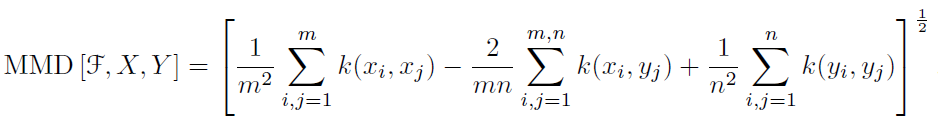 empirical kernelized MMD