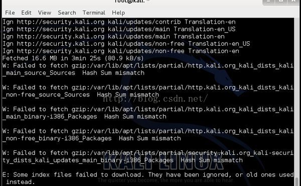 kali linux 执行update后不能install安装软件-安全者