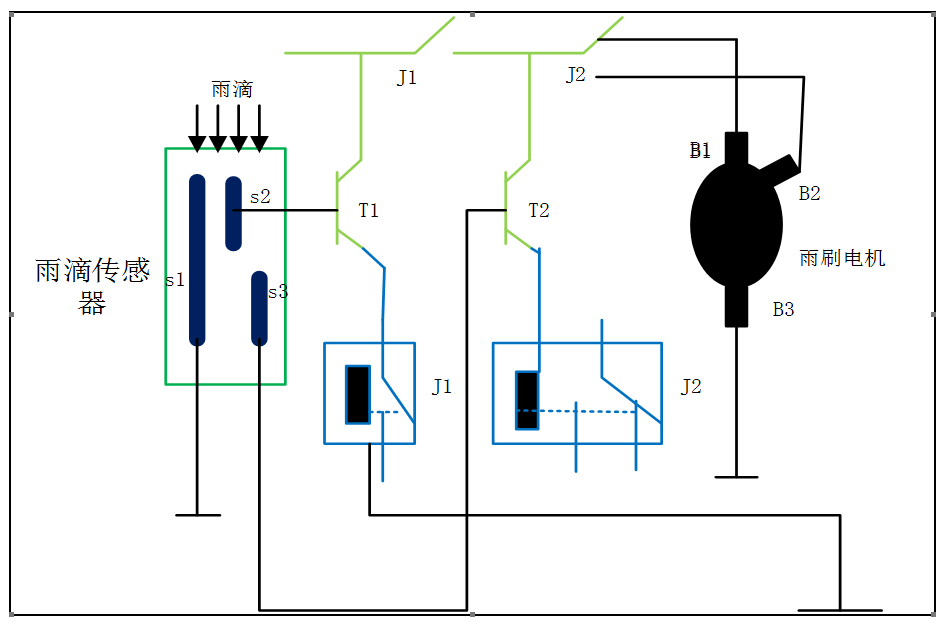 雨滴传感器电路图图片