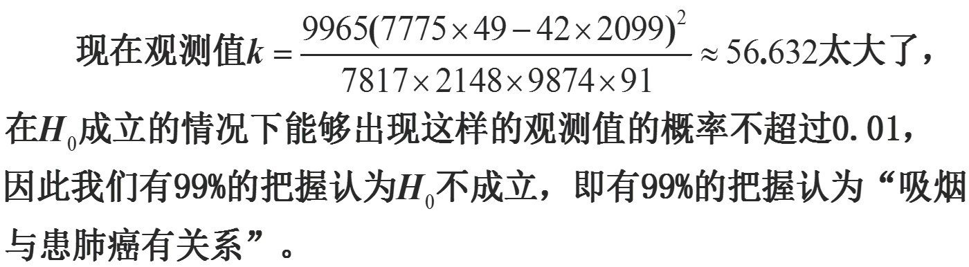 独立性检验的基本思想和初步应用