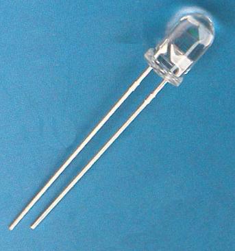 发光二极管,灯珠内金属片面积特大的是负极_有白色特殊标记的一端是