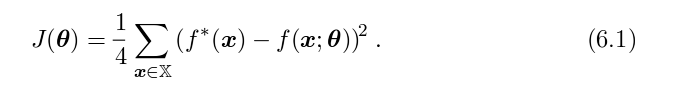 MSE loss function