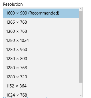 my monitor resolution settings