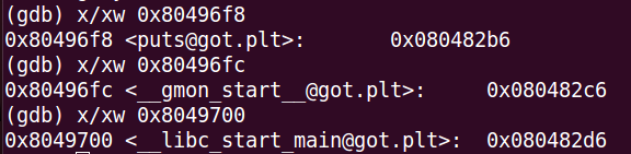 Linux下动态函数重定位前的GOT表
