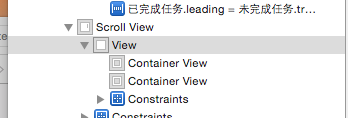ScrollView ---- View --- ContainerView