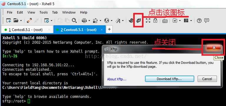 Xshell5下利用sftp上传下载传输文件_SHH