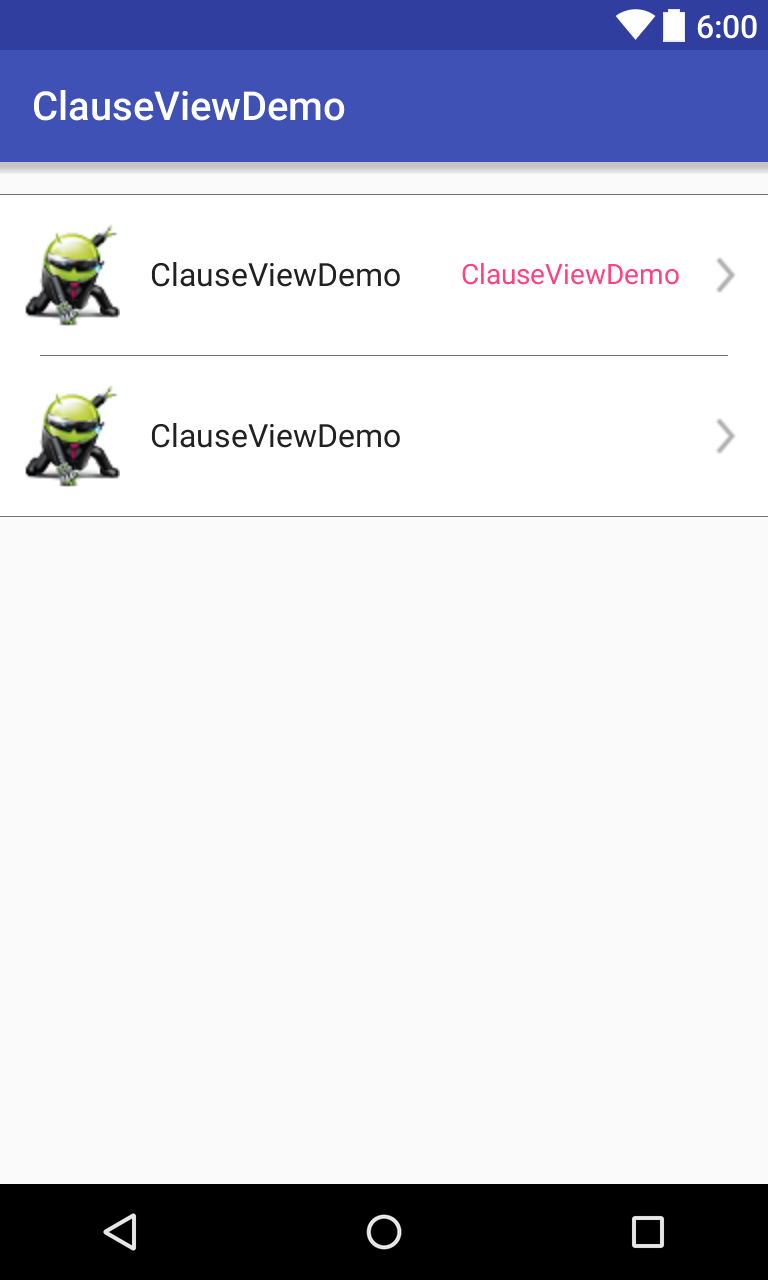 ClauseView个人中心、设置的ItemView