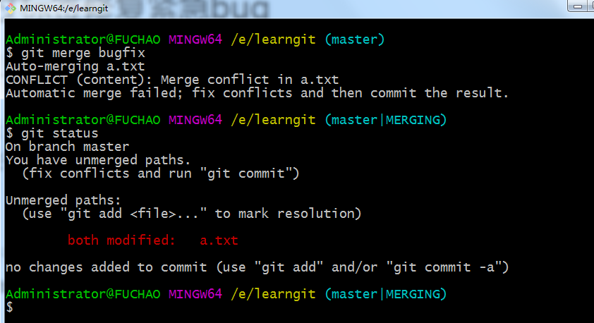 [Git高级教程 (一)]  通过 Tag 标签回退版本修复 bug