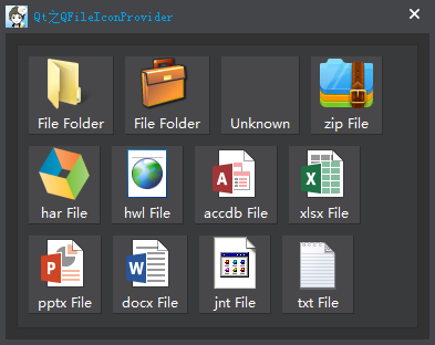 Qt 之 QFileIconProvider