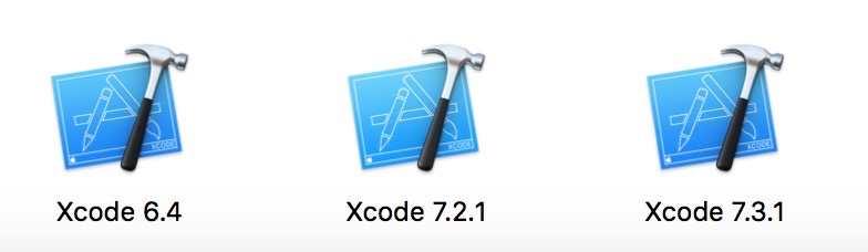 安装多个xcode