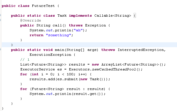 Java ExecutorService线程池