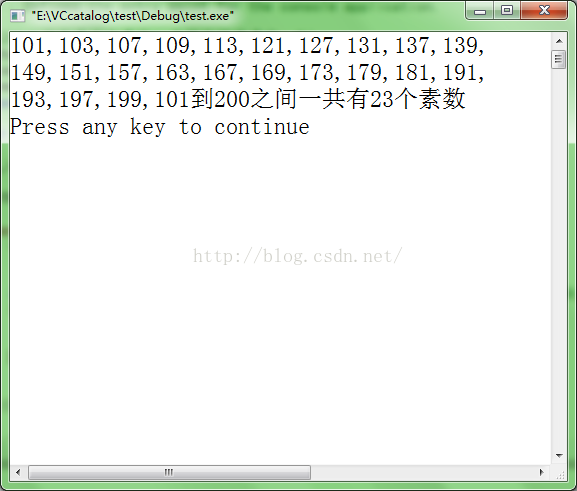 判断101-200之间有多少个素数，并输出所有素数。