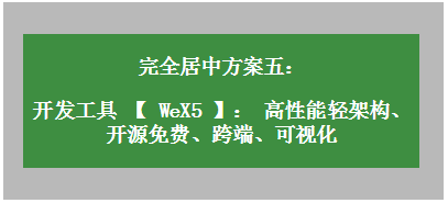 WeX5高性能开发工具