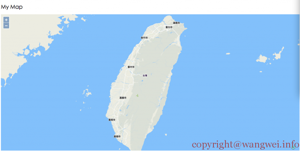 OpenLayers台湾地图示例