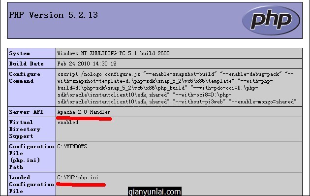 
			
				Window下PHP三种运行方式图文详解			
