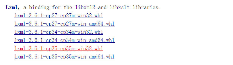 python3.5安装lxml库_python 3.5 lxml-CSDN博客