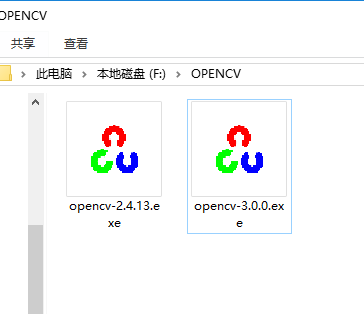 下载的opencv如图