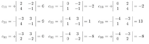 代数余子式矩阵