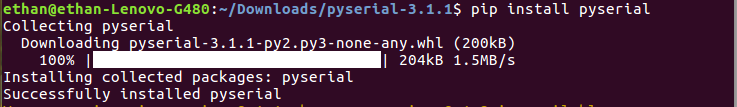 Python Serial串口通信模块安装