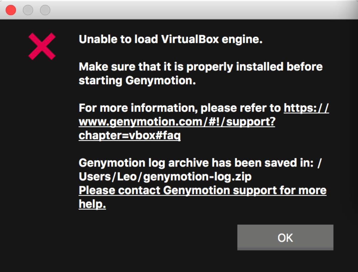 Is unable to download. Genymotion_VBOX.