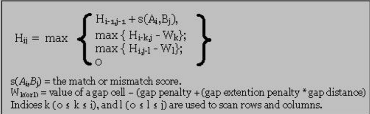 Smith-Waterman (SW) algorithm_sw算法-CSDN博客