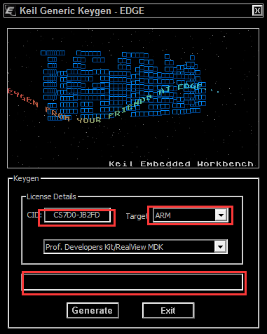 Keil_Lic界面