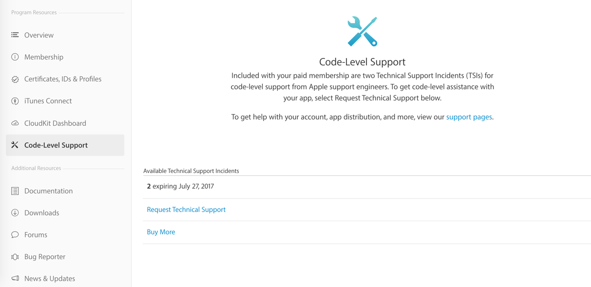 Code-Level Support