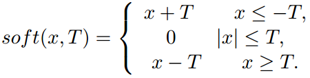 软阈值 （Soft Thresholding）函数解读