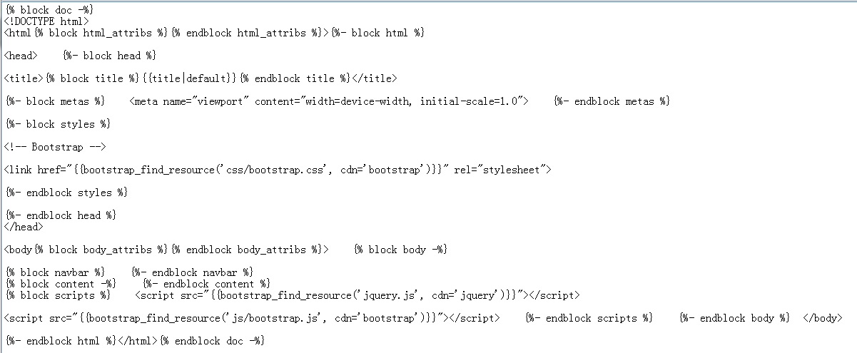 {%extends bootstrap/base.html%}的添加，使得其他block无法继承