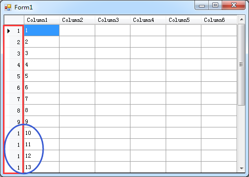 DataGridView中HeaderCell数据显示不完整