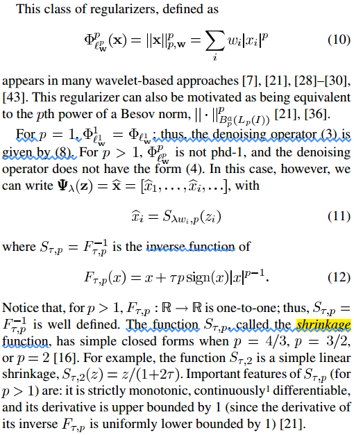 IST：Iterative Shrinkage/Thresholding和Iterative Soft Thresholding