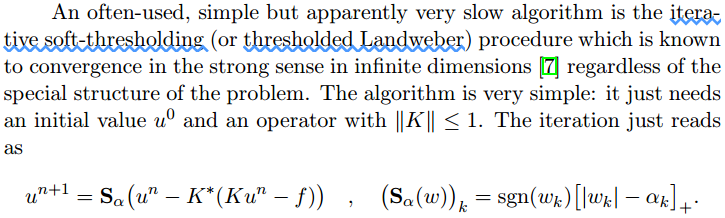 IST：Iterative Shrinkage/Thresholding和Iterative Soft Thresholding